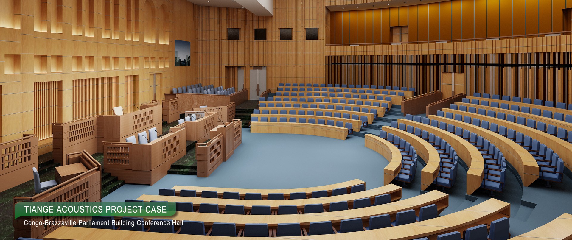 Congo-Brazzaville Parliament Building Conference Hall
