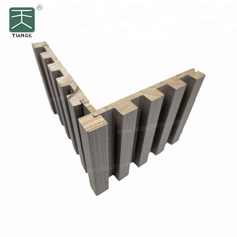 PVC Finish Grating Solid Wooden Fluted Panel