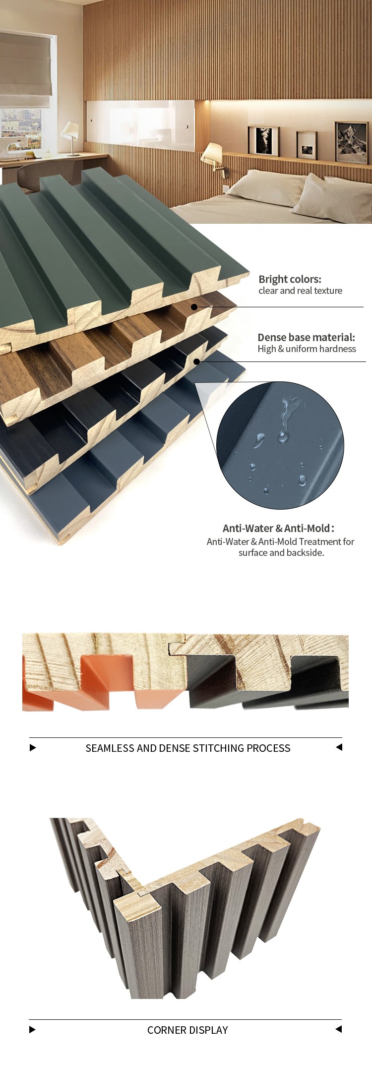 Grating Solid Wooden Fluted Panel-2
