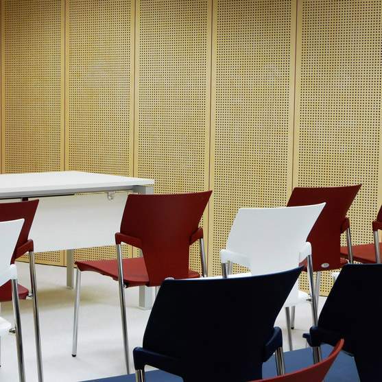 Red Mgo Board Perforated Acoustic Panel