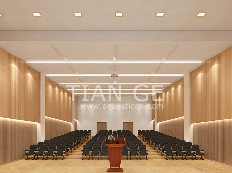 Grooved Wooden Acoustic Panel Gallery